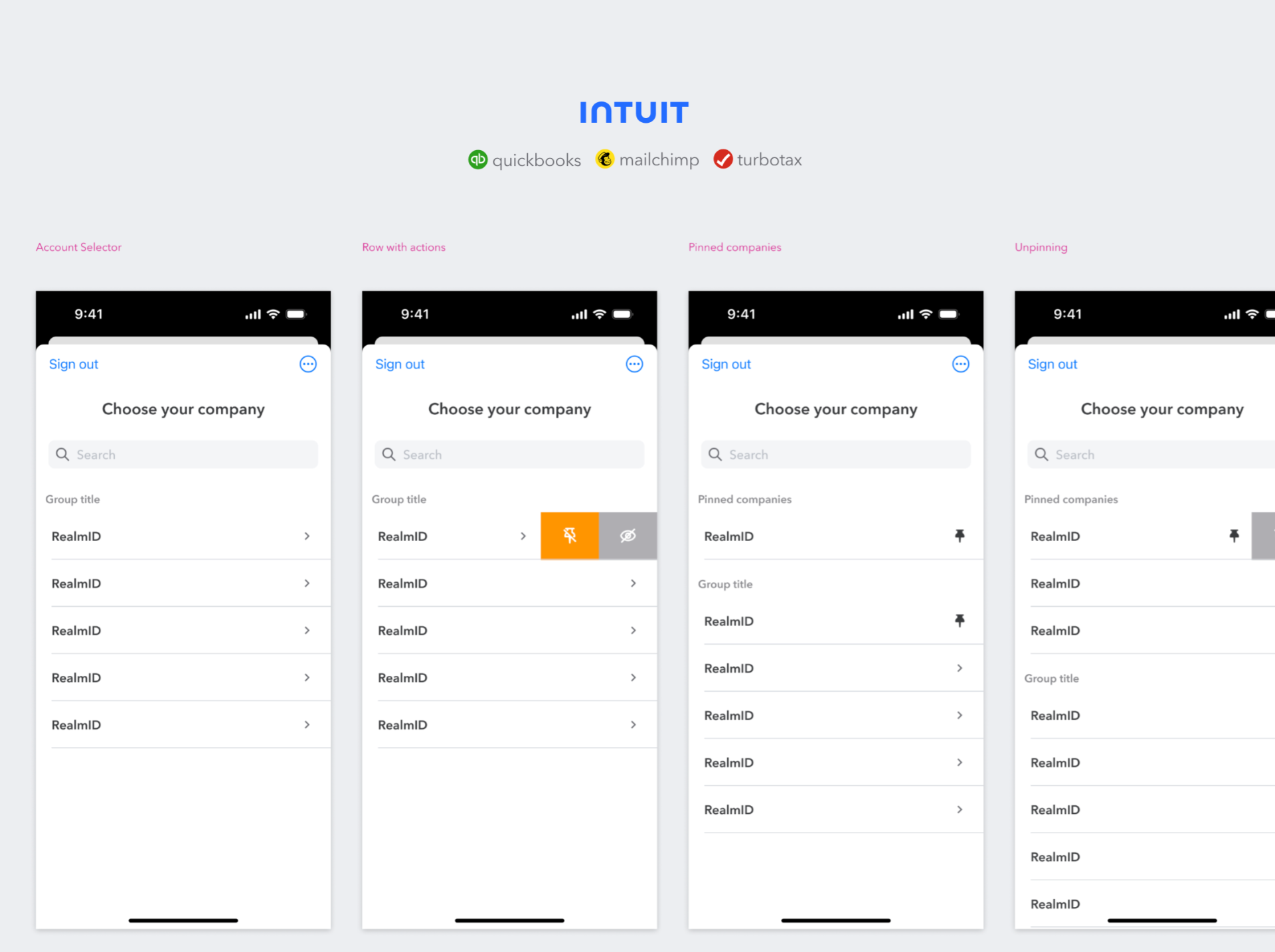 Company Selection in QuickBooks